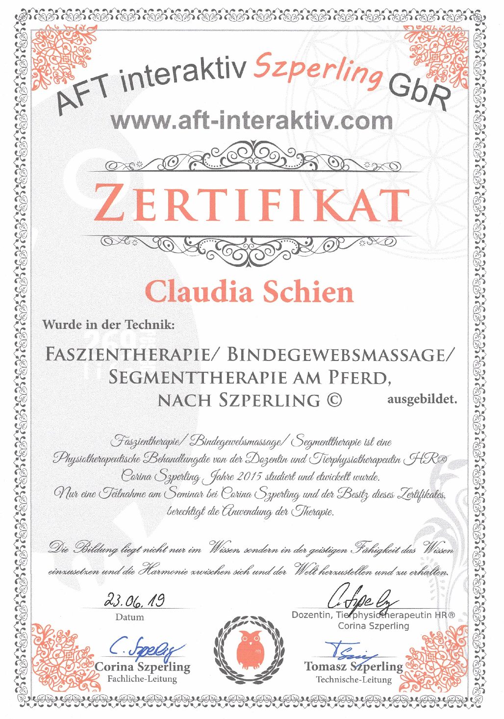 Faszientherapie / Bindegewebsmassage nach Szperling© Faszientherapie / Bindegewebsmassage nach Szperling©
