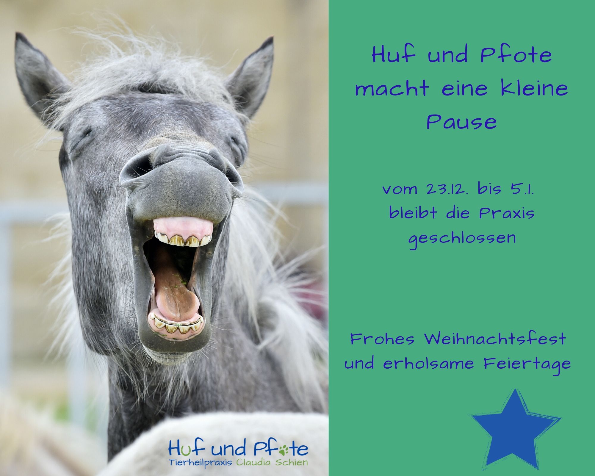 Huf und Pfote macht eine kleine Pause Huf und Pfote macht eine kleine Pause